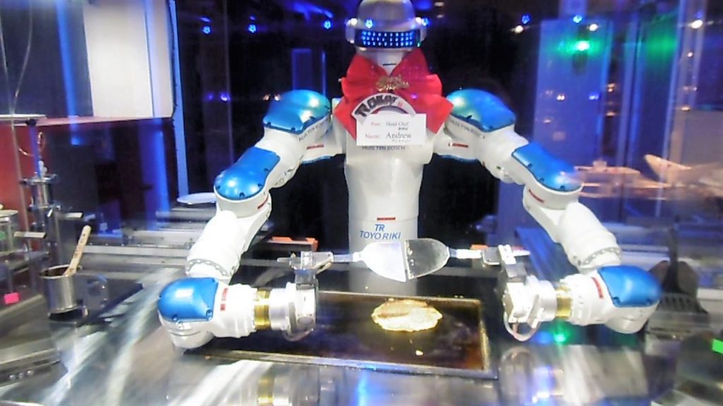 ハウステンボス　変なレストラン料理長のお好み焼きロボット