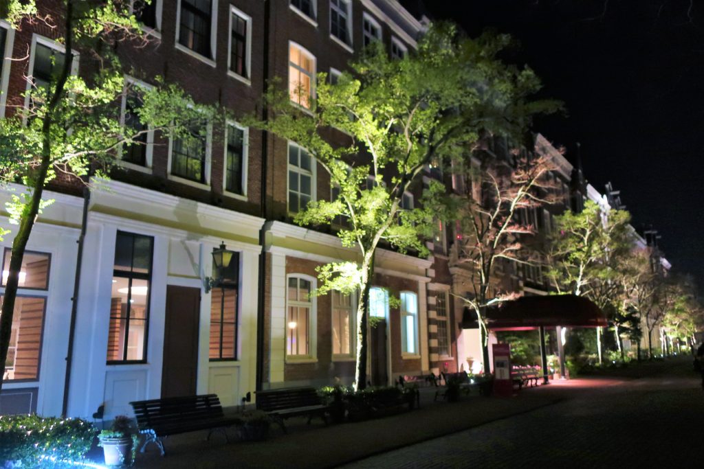 ハウステンボス ホテルアムステルダム ローラアシュレイルーム 夜景 イルミネーション